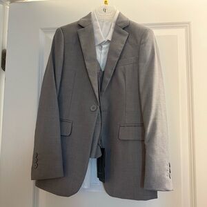 Kids Gray Blazer Matching Set - Classic Formal Outfit